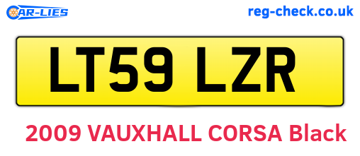 LT59LZR are the vehicle registration plates.