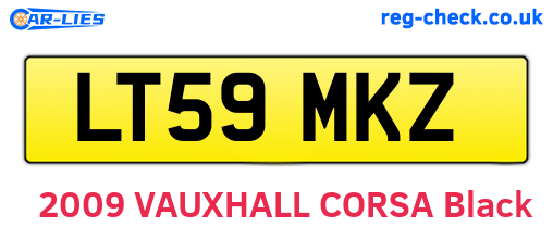 LT59MKZ are the vehicle registration plates.