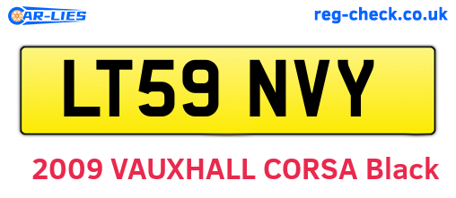 LT59NVY are the vehicle registration plates.