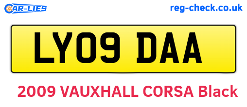 LY09DAA are the vehicle registration plates.