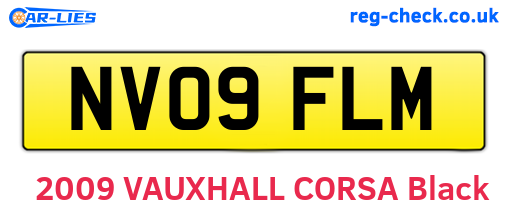 NV09FLM are the vehicle registration plates.