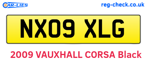 NX09XLG are the vehicle registration plates.