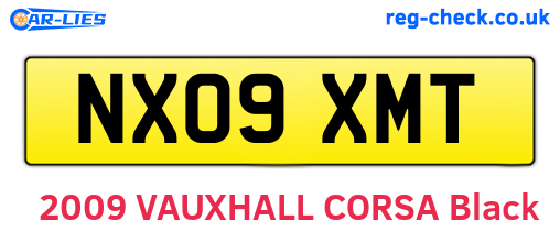 NX09XMT are the vehicle registration plates.
