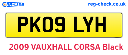 PK09LYH are the vehicle registration plates.