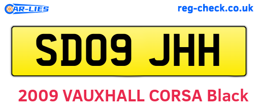 SD09JHH are the vehicle registration plates.