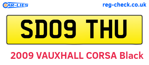 SD09THU are the vehicle registration plates.