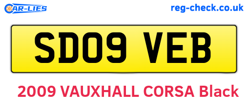 SD09VEB are the vehicle registration plates.