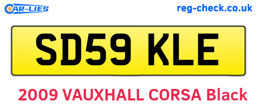 SD59KLE are the vehicle registration plates.