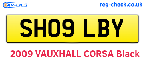 SH09LBY are the vehicle registration plates.