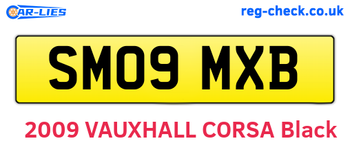 SM09MXB are the vehicle registration plates.