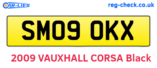 SM09OKX are the vehicle registration plates.