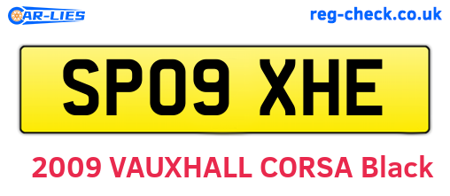 SP09XHE are the vehicle registration plates.