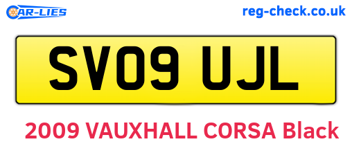 SV09UJL are the vehicle registration plates.