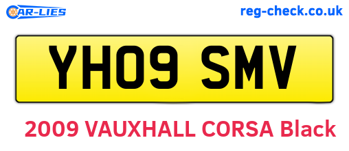 YH09SMV are the vehicle registration plates.