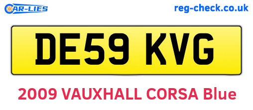 DE59KVG are the vehicle registration plates.