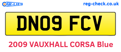 DN09FCV are the vehicle registration plates.