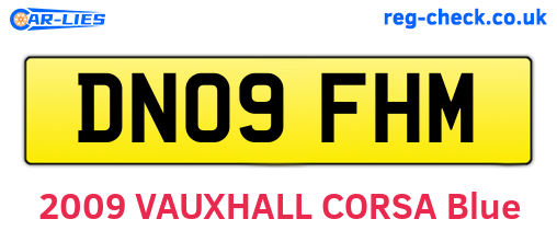 DN09FHM are the vehicle registration plates.