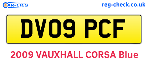 DV09PCF are the vehicle registration plates.