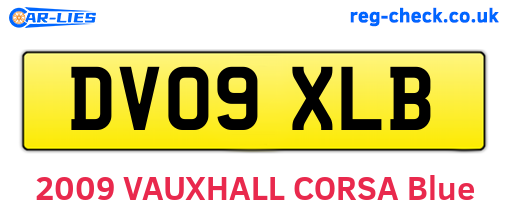DV09XLB are the vehicle registration plates.