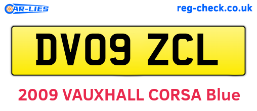 DV09ZCL are the vehicle registration plates.