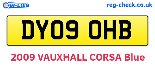 DY09OHB are the vehicle registration plates.