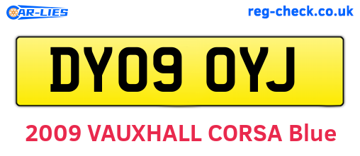 DY09OYJ are the vehicle registration plates.