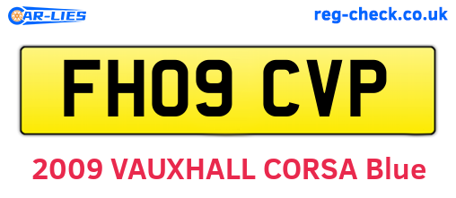 FH09CVP are the vehicle registration plates.