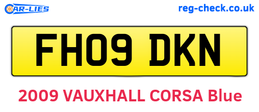 FH09DKN are the vehicle registration plates.