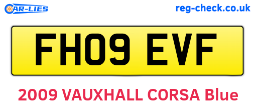 FH09EVF are the vehicle registration plates.