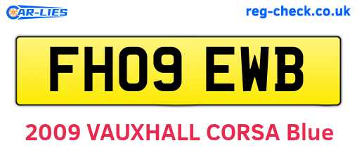 FH09EWB are the vehicle registration plates.