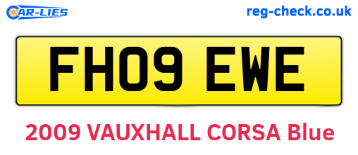FH09EWE are the vehicle registration plates.