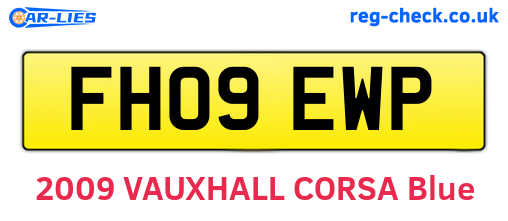 FH09EWP are the vehicle registration plates.