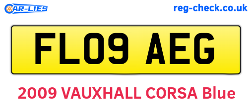 FL09AEG are the vehicle registration plates.
