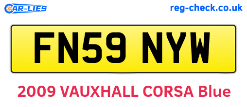 FN59NYW are the vehicle registration plates.