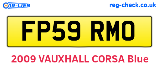 FP59RMO are the vehicle registration plates.