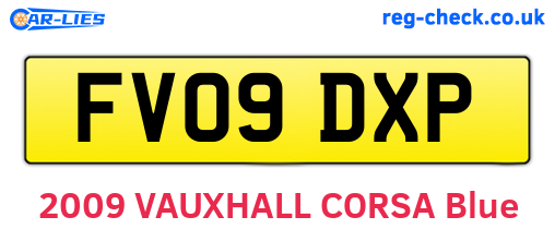 FV09DXP are the vehicle registration plates.