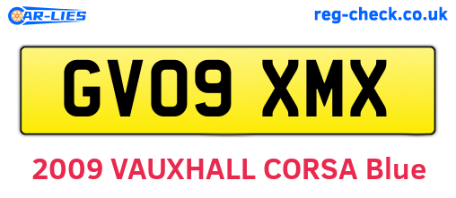 GV09XMX are the vehicle registration plates.