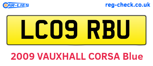LC09RBU are the vehicle registration plates.