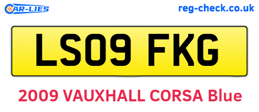 LS09FKG are the vehicle registration plates.