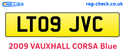 LT09JVC are the vehicle registration plates.