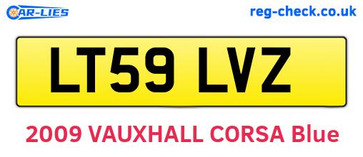 LT59LVZ are the vehicle registration plates.
