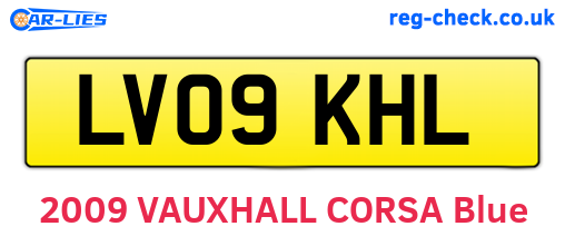 LV09KHL are the vehicle registration plates.