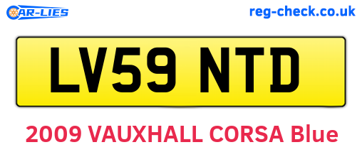 LV59NTD are the vehicle registration plates.