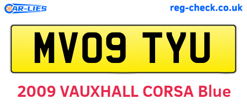 MV09TYU are the vehicle registration plates.