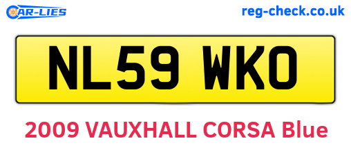 NL59WKO are the vehicle registration plates.
