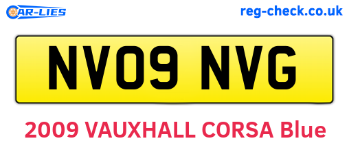 NV09NVG are the vehicle registration plates.