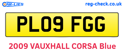 PL09FGG are the vehicle registration plates.