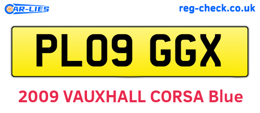 PL09GGX are the vehicle registration plates.