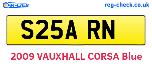 S25ARN are the vehicle registration plates.
