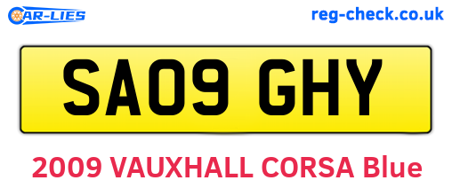 SA09GHY are the vehicle registration plates.